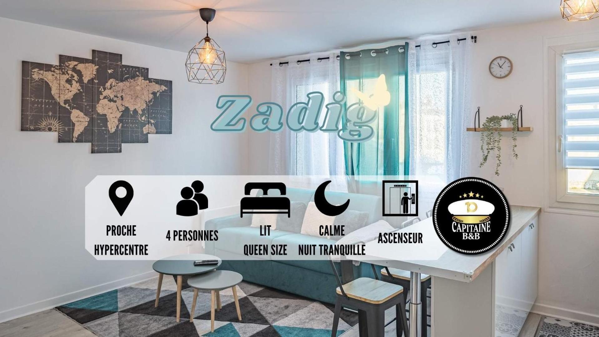 Zadig - Proche Hypercentre - 4 Pers. Troyes Exterior foto